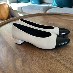 Vagabond Shoemakers Womens Alicia Ballet Heel Pump Slip On White Black Size 40